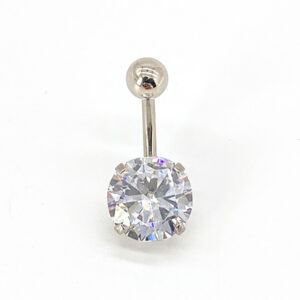 1.6 X 12 X 10/5 BELLY BAR - CRYSTAL "ICE"