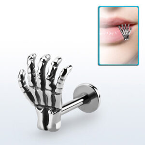 1.2 X 10 X 10 LABRET - STEEL - SKELETON HAND
