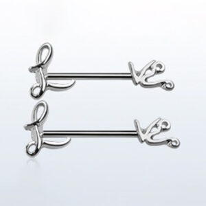 1.6 X 18 STRAIGHT BAR - "LOVE" NIPPLE