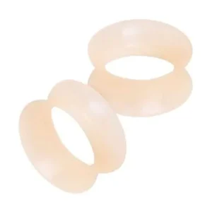 14MM FLESH SILICONE TUNNEL PAIR - SUPER SOFT