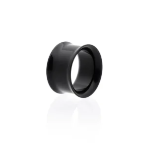 18MM BLACK ACRYLIC TUNNEL PAIR