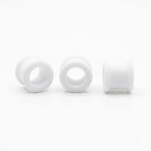 16MM WHITE SILICONE TUNNEL PAIR - SEMI SOFT