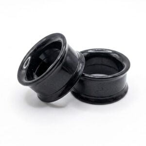 20MM BLACK ACRYLIC TUNNEL PAIR