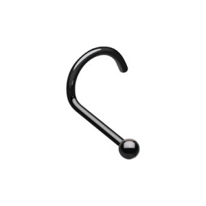 0.8MM PIGTAIL - BLACK - 2MM TOP