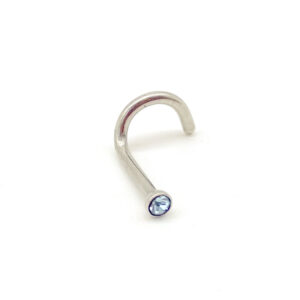 1MM PIGTAIL - STEEL - AQUAMARINE