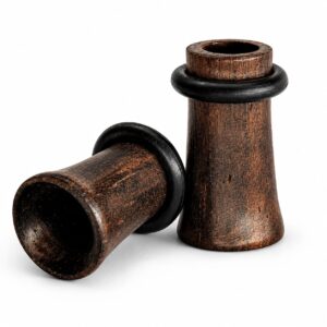 6MM ARENG WOOD SINGLE-FLARED TUNNEL