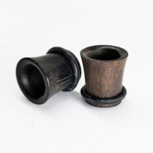 10MM ARENG WOOD SINGLE-FLARED TUNNEL PAIR