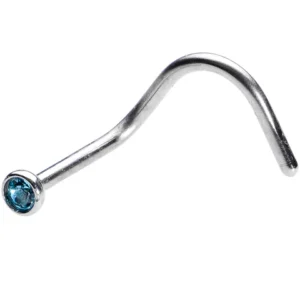 1MM PIGTAIL - STEEL - BLUE ZIRCON