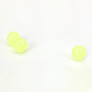 1.6 X 8 BALL - PLASTIC - GLITTER LIME
