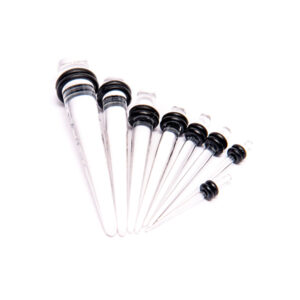 6MM TAPER - ACRYLIC - CLEAR