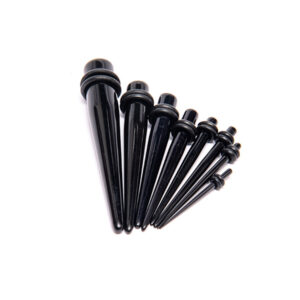 5MM TAPER - ACRYLIC - BLACK