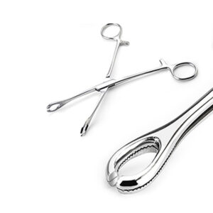 SPONGE FORCEPS MINI TYPE - 6" - SLOTTED