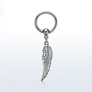 1.6 X 8 X 4 BCR - STEEL - FEATHER CHARM