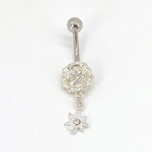 DAINTY DANGLING LEAF BELLY RING