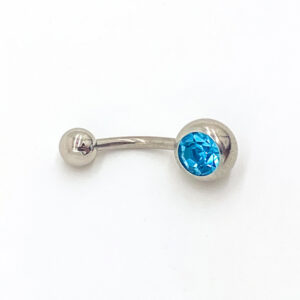 1.6 X 10 X 5/8 - BELLY BAR - STEEL -TURQUOISE
