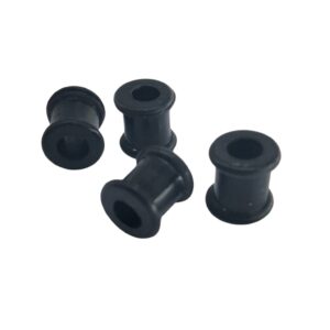 8MM BLACK SILICONE TUNNEL PAIR - SEMI SOFT