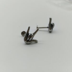 1.2 X 8 X 12 LABRET - STEEL - ILY HAND (INTERNAL THREAD)