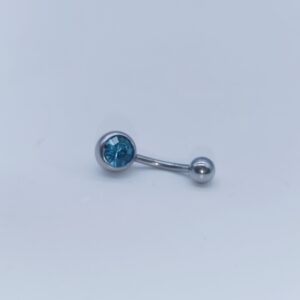 1.6 X 10 X 5/8 - BELLY BAR - STEEL - AQUAMARINE