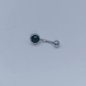 1.6 X 10 X 5/8 - BELLY BAR - STEEL - EMERALD GREEN