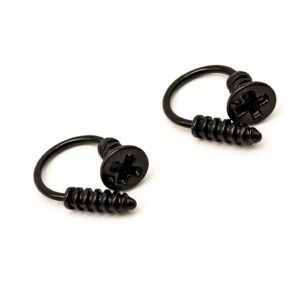1.2 X 12 X 4 CIRCULAR BAR - BLACK - SCREW ENDS