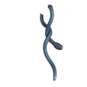 HUGGIE EARRING - STEEL - SNAKE