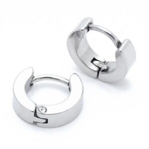 HUGGIE EARRING - STEEL