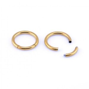 1.2 X 6 SEGMENT RING - GOLD (PVD)