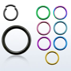 1.2 X 6 SEGMENT RING - LIGHT BLUE (PVD)