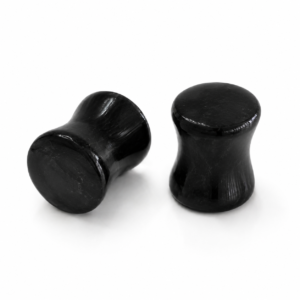 8MM BLACK MOONSTONE PLUG - PAIR