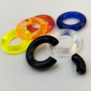 SEGMENT RING - 5 X 16 SEGMENT RING - ACRYLIC - BLACK