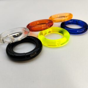 SEGMENT RING - 4 X 16 SEGMENT RING - ACRYLIC - BLACK