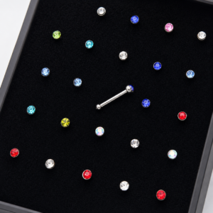ASSORTED JEWELLED NOSE PIN PACK - 10PC