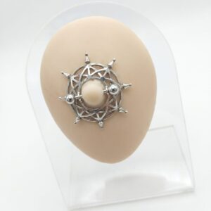 1.6 x 16 x 4 NIPPLE BADGE - STEEL - PAIR